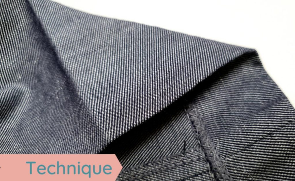 Détail d'un tissu en denim